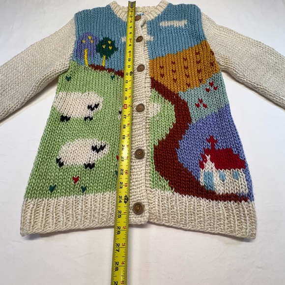 Charming Landscape Knit Cardigan Women’s Size S/M - Picture 4 of 8
